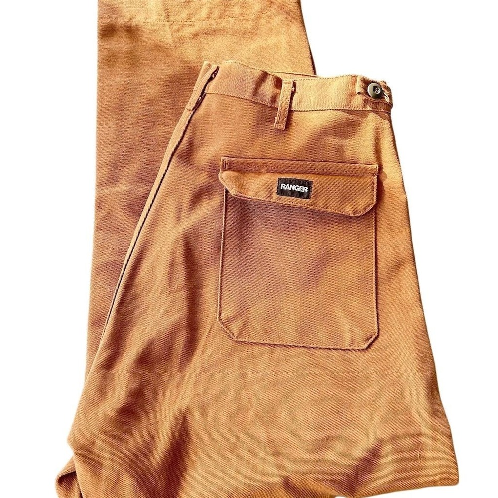VTG RANGER Workwear Pants Tan Brown Canvas Utility Work Pants Men's Large